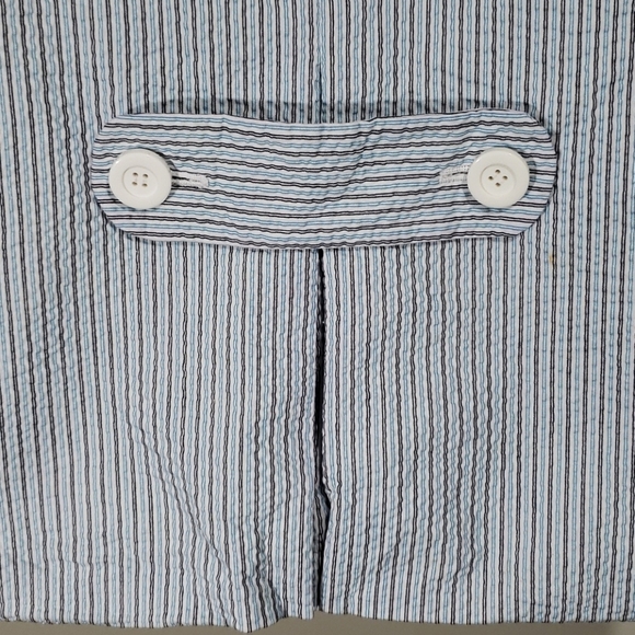 JUDITH HART- Seersucker Blue Blazer/ Jacket, Sz 8 - Picture 5 of 8